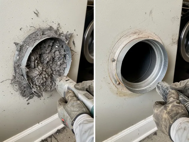 Professional clogged vent cleaning by Concord Dryer Vent Cleaning in Concord