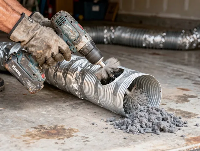 Professional duct cleaning by Concord Dryer Vent Cleaning in Concord