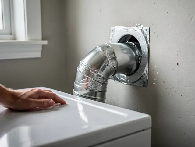Concord Dryer Vent Cleaning expert performing professional dryer vent repair and installation in Concord